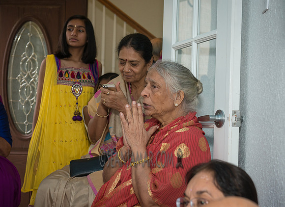 Khyaati and Joshua Ganesh Pooja - The Morar Home - Weatherford TX - 2017