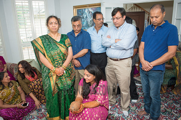 Khyaati and Joshua Ganesh Pooja - The Morar Home - Weatherford TX - 2017