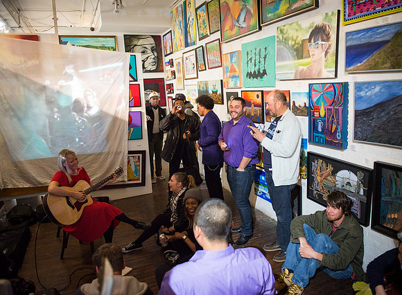 First Friday Pop Up Art Show & Music Showcase - Ward Nasse Gallery - SOHO NYC - May 2015