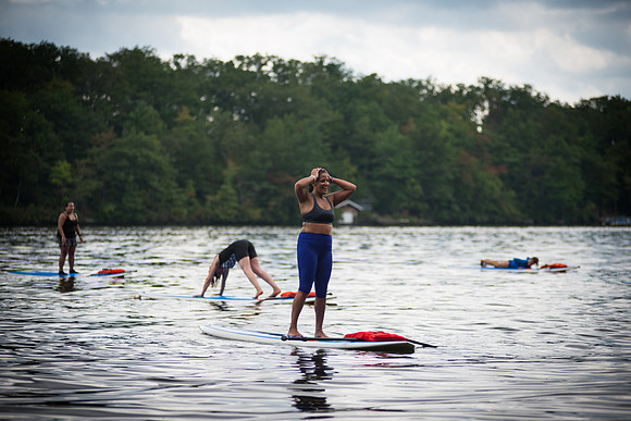 Lisa Freys SUP Yoga - Greenwood Lake - Hewitt NJ - 2014
