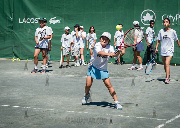 CPF Play - Lacoste Foundation Tennis Clinic - Central Park Tenni