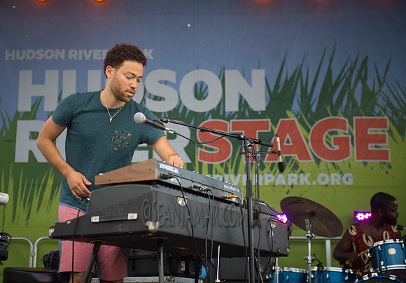 Taylor McFerrin w Marcus Gilmore - Soul Revue - Hudson River Stage - Pier 97 - NYC - 2016