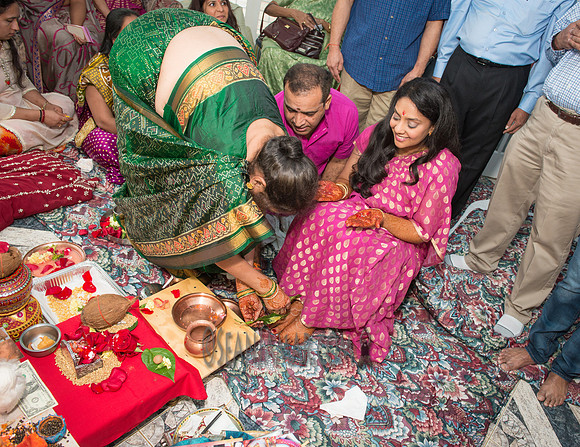 Khyaati and Joshua Ganesh Pooja - The Morar Home - Weatherford TX - 2017