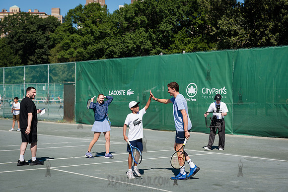 CPF Play - Lacoste Foundation Tennis Clinic - Central Park Tenni