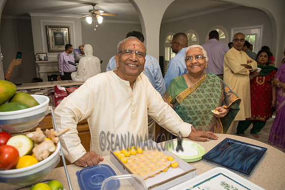 Khyaati and Joshua Ganesh Pooja - The Morar Home - Weatherford TX - 2017