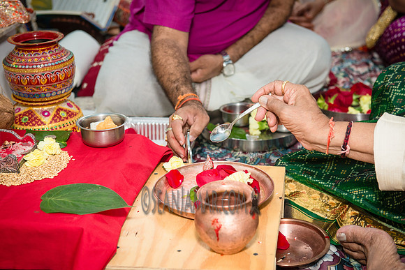 Khyaati and Joshua Ganesh Pooja - The Morar Home - Weatherford TX - 2017
