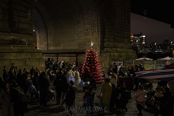 DID Christmas Tree Lighting - Dumbo Archway - NYC - 2024