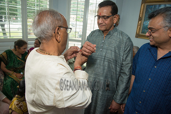 Khyaati and Joshua Ganesh Pooja - The Morar Home - Weatherford TX - 2017