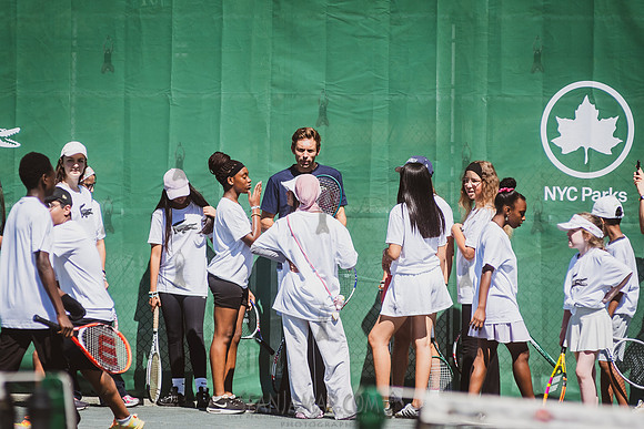 CPF Play - Lacoste Foundation Tennis Clinic - Central Park Tenni