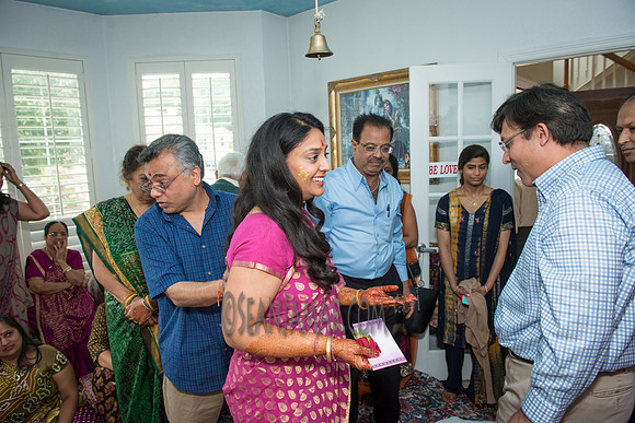 Khyaati and Joshua Ganesh Pooja - The Morar Home - Weatherford TX - 2017