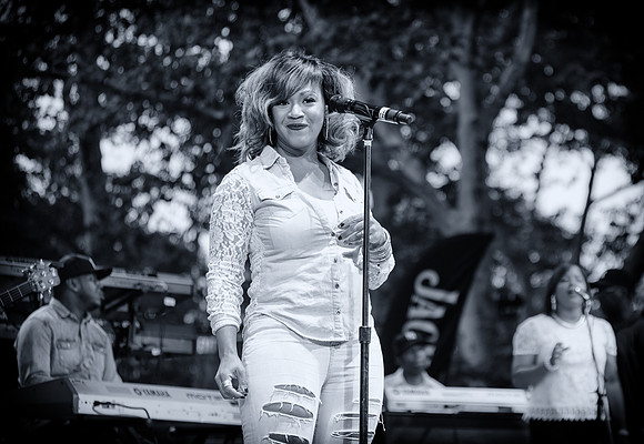 WBLS 6th Annual R&B Fest - Erica Campbell - Rumesey Playfield Central Park - NYC - 2014