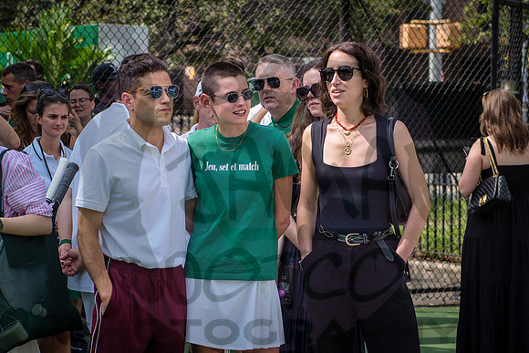 Rami Malek & Emma Corrin - Venus Williams Tennis Court Dedicatio