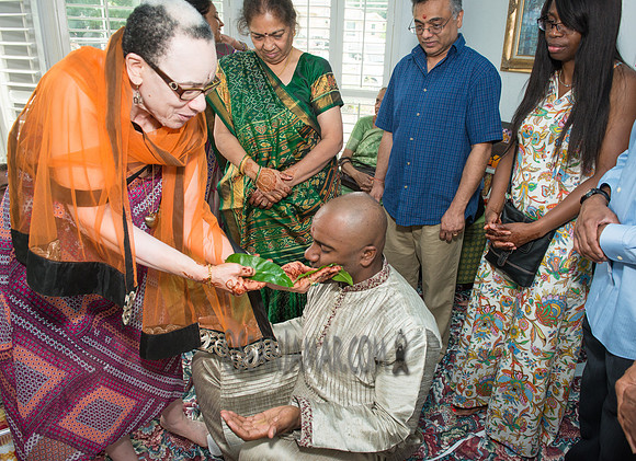 Khyaati and Joshua Ganesh Pooja - The Morar Home - Weatherford TX - 2017