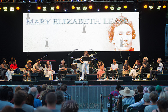 Marisa Tomei - Voices of A People’s History - Rumsey Playfield Central Park - NYC - 2018
