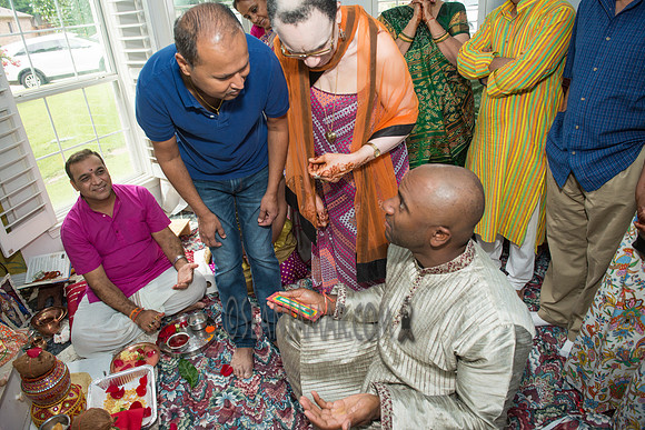 Khyaati and Joshua Ganesh Pooja - The Morar Home - Weatherford TX - 2017