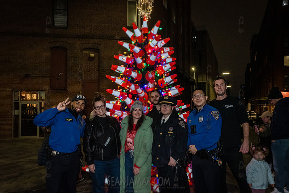 DID Christmas Tree Lighting - Dumbo Archway - NYC - 2024