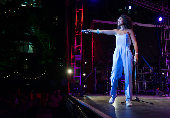 Amel Larrieux - Damrosch Park Bandshell Lincoln Center - NYC - 2014