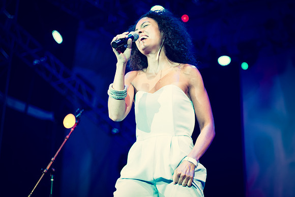 Amel Larrieux - Damrosch Park Bandshell Lincoln Center - NYC - 2014