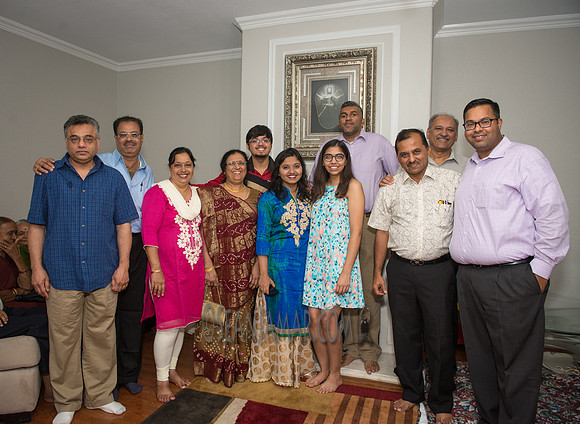 Khyaati and Joshua Ganesh Pooja - The Morar Home - Weatherford TX - 2017