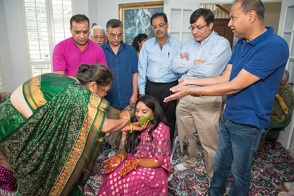 Khyaati and Joshua Ganesh Pooja - The Morar Home - Weatherford TX - 2017