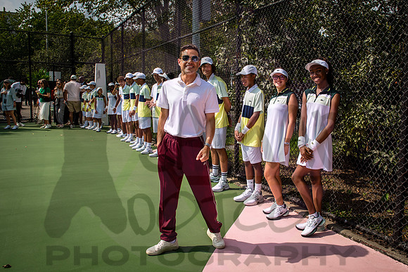 Rami Malek - Venus Williams Tennis Court Dedication - St Marys P