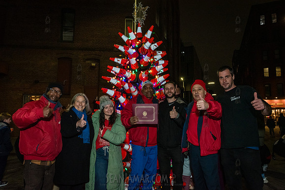 DID Christmas Tree Lighting - Dumbo Archway - NYC - 2024