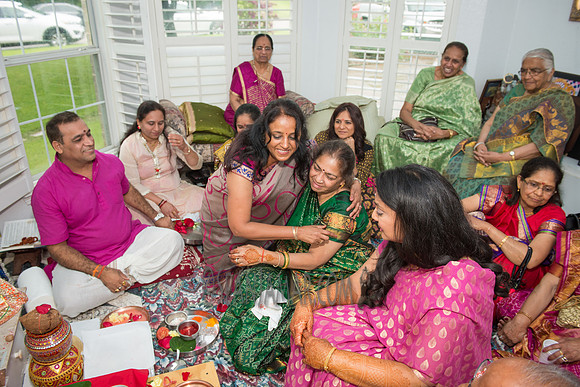 Khyaati and Joshua Ganesh Pooja - The Morar Home - Weatherford TX - 2017