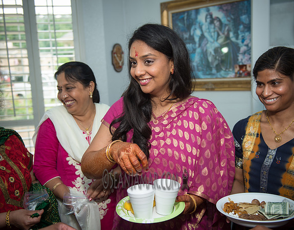 Khyaati and Joshua Ganesh Pooja - The Morar Home - Weatherford TX - 2017
