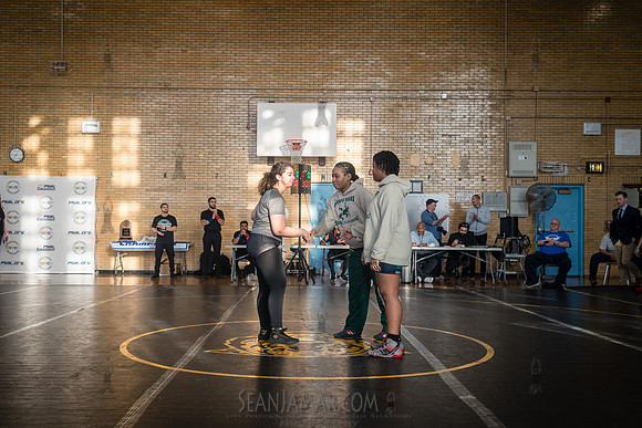 PSAL Girls Team Wrestling Championship - Grover Cleveland HS - N