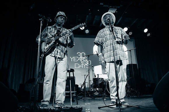 Living Colour's Vernon Reid & Corey Glover - BRC 30th Anniversary Kick Off Party - The Bell House - Brooklyn - 2015