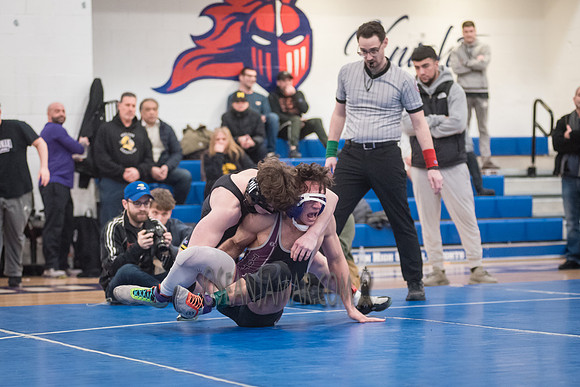 PSAL Winter Wrestling AA Championships - Queens Metro HS - NYC -