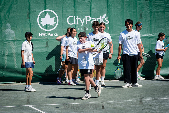 CPF Play - Lacoste Foundation Tennis Clinic - Central Park Tenni