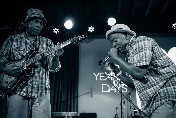 Living Colour's Vernon Reid & Corey Glover - BRC 30th Anniversary Kick Off Party - The Bell House - Brooklyn - 2015