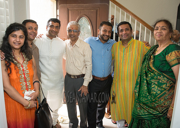 Khyaati and Joshua Ganesh Pooja - The Morar Home - Weatherford TX - 2017