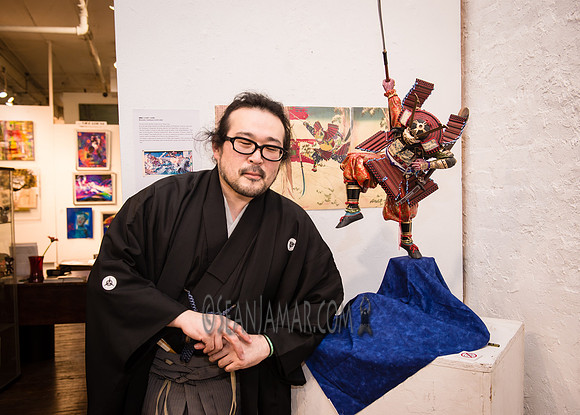 Makoto Kaneko - Samarai War Cry - Ward Nasse Gallery - SoHo NYC - 2017