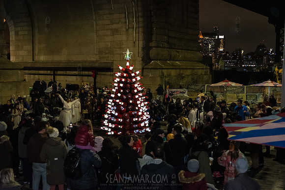 DID Christmas Tree Lighting - Dumbo Archway - NYC - 2024
