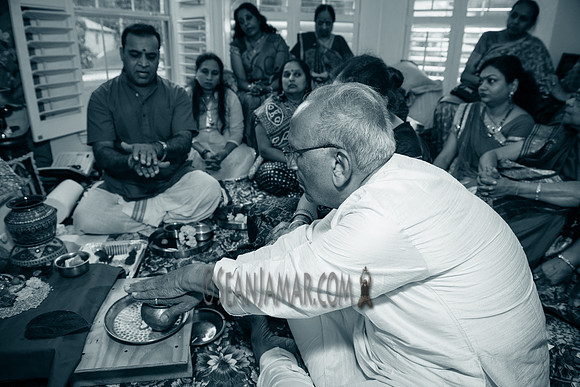 Khyaati and Joshua Ganesh Pooja - The Morar Home - Weatherford TX - 2017