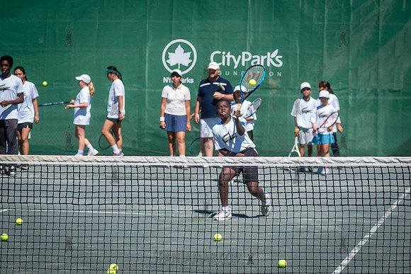 CPF Play - Lacoste Foundation Tennis Clinic - Central Park Tenni