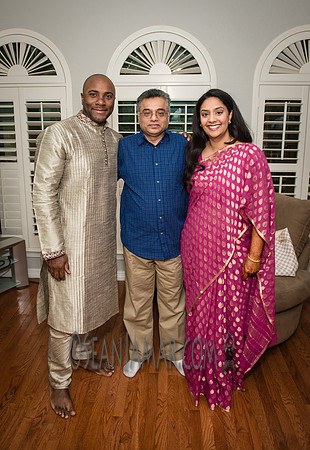 Khyaati and Joshua Ganesh Pooja - The Morar Home - Weatherford TX - 2017