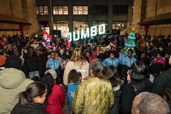 DID Christmas Tree Lighting - Dumbo Archway - NYC - 2024