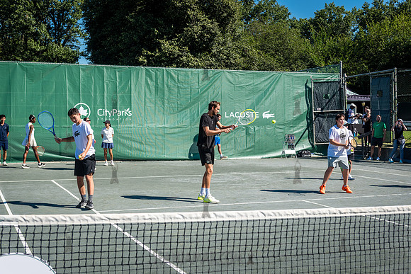 CPF Play - Lacoste Foundation Tennis Clinic - Central Park Tenni