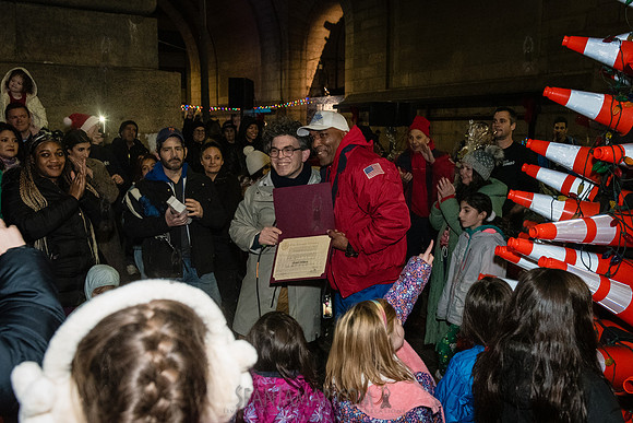 DID Christmas Tree Lighting - Dumbo Archway - NYC - 2024