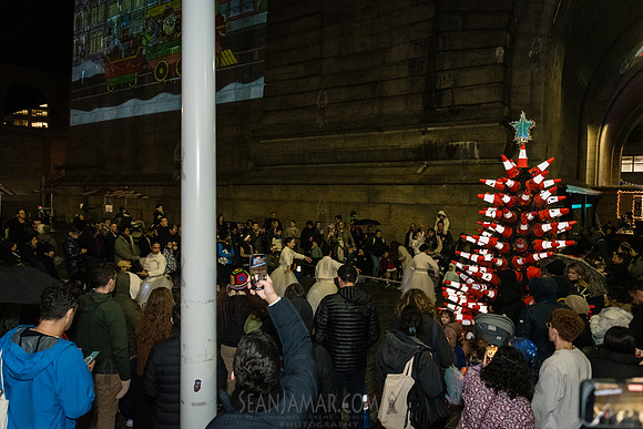 DID Christmas Tree Lighting - Dumbo Archway - NYC - 2024
