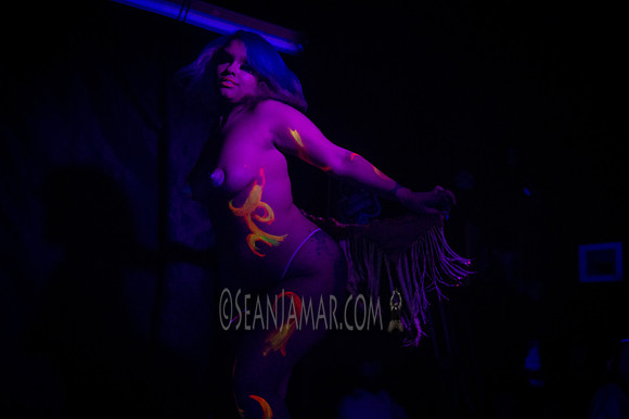 Kita St Cyr - Glow Burlesque - Hells Kitchen Lounge - Newark NJ - March 2017