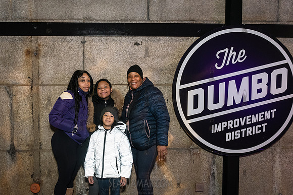 DID Christmas Tree Lighting - Dumbo Archway - NYC - 2024