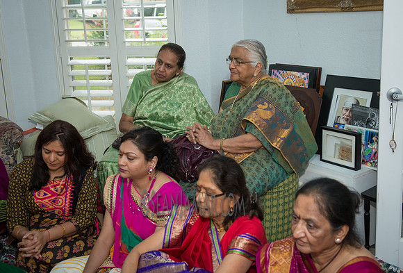 Khyaati and Joshua Ganesh Pooja - The Morar Home - Weatherford TX - 2017