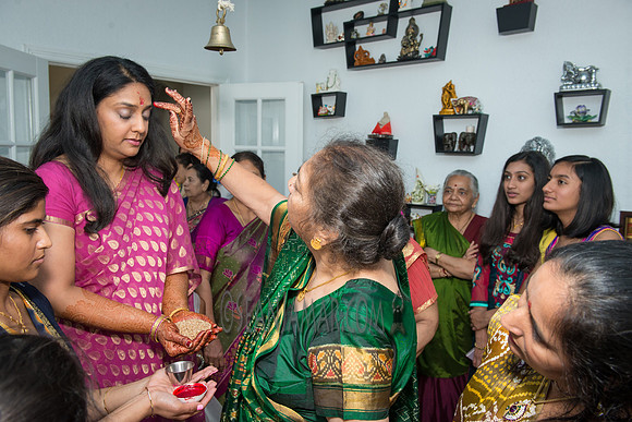 Khyaati and Joshua Ganesh Pooja - The Morar Home - Weatherford TX - 2017