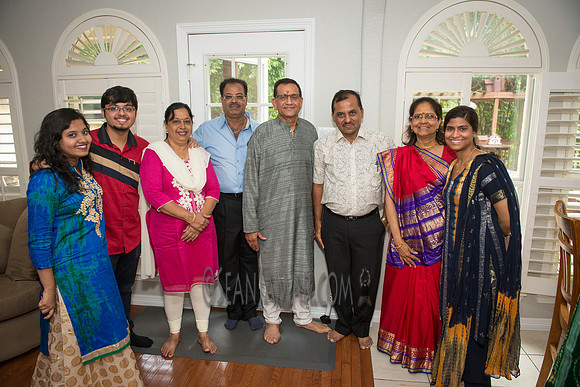 Khyaati and Joshua Ganesh Pooja - The Morar Home - Weatherford TX - 2017