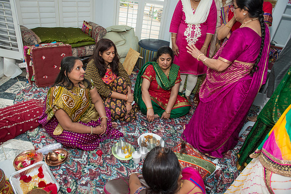 Khyaati and Joshua Ganesh Pooja - The Morar Home - Weatherford TX - 2017